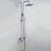 Square Thermostatic Shower Set 304 Stainless Steel 8-inch Top Spray Three Gear Faucet - B0787TVLYX
